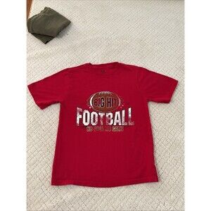 Athletic Works Red Football Shirt”Big Hit””No Pain No Gain” Youth M(6)..